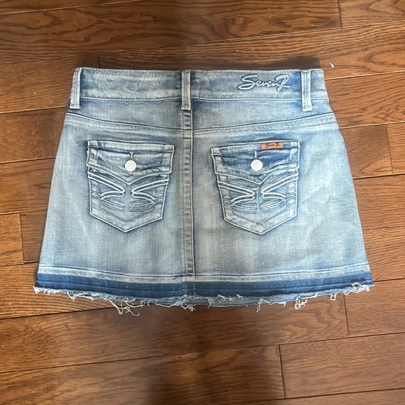 2/$25 - Seven7 Denim Mini Skirt - Size 26 - Unworn - Picture 4 of 9